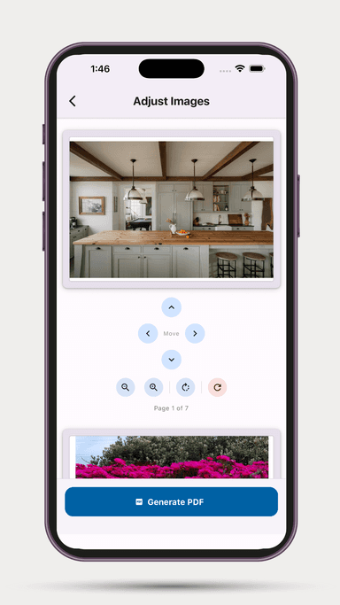 Img2PDF Pro - Adjust Image